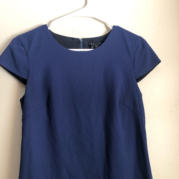 Theory navy blue shift dress Sz 4 - Picture 3 of 4